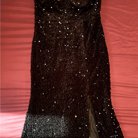 BRAND NEW Black sequin maxi dress✨ never worn - Picture 6 of 8